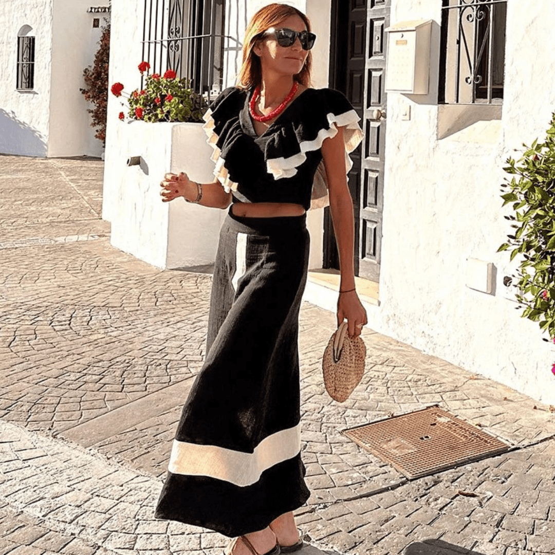 Alexandra - Top en rok set