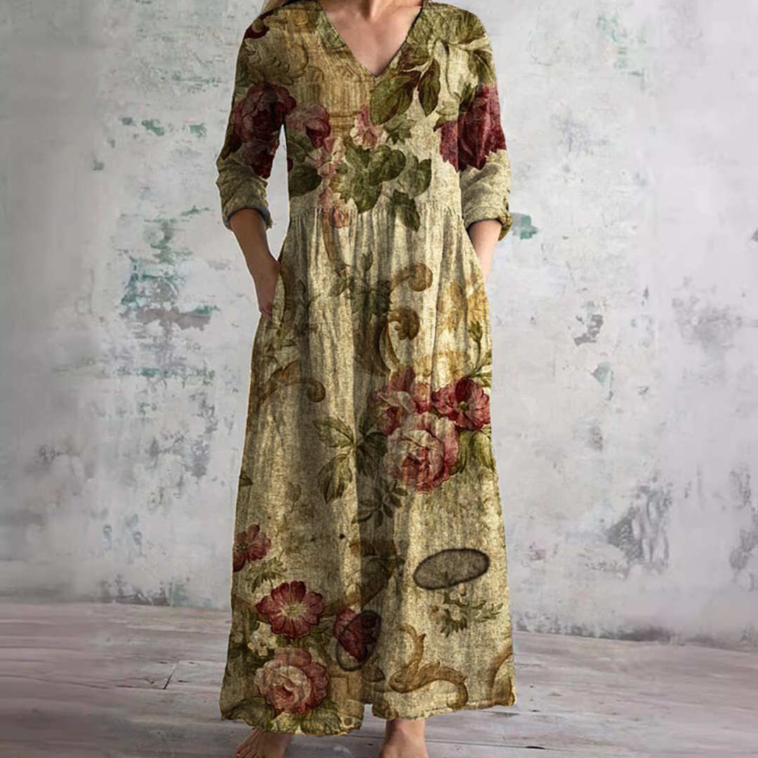 Clara –  Elegante Jurk met bloemenprint